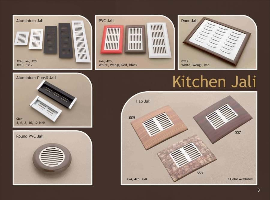 Aluminium & PVC  Kitchen Grill